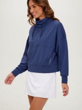 Zero Restrictions Evie Mock Neck Performance Pullover in Storm Size: XS